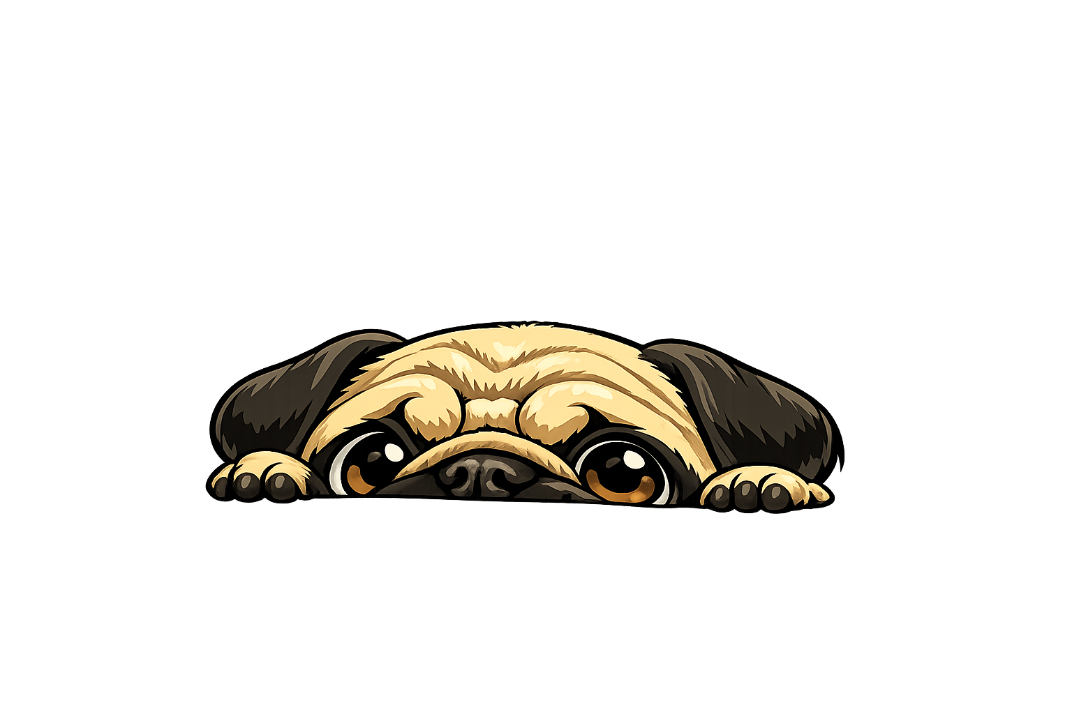Mupugly peering over the horizon