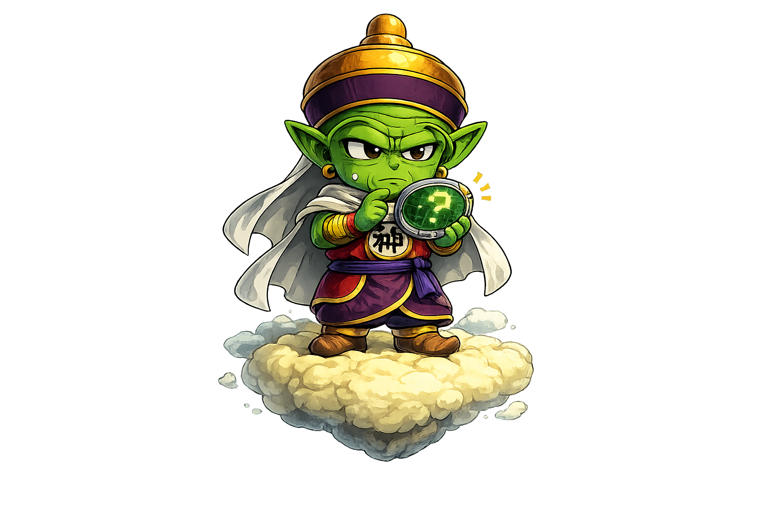 Kami searching with a crystal ball
